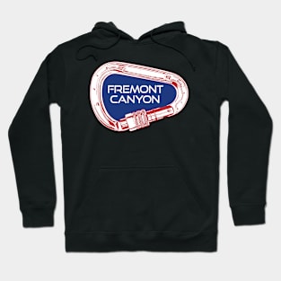 Fremont Canyon Wyoming Rock Climbing Carabiner Hoodie